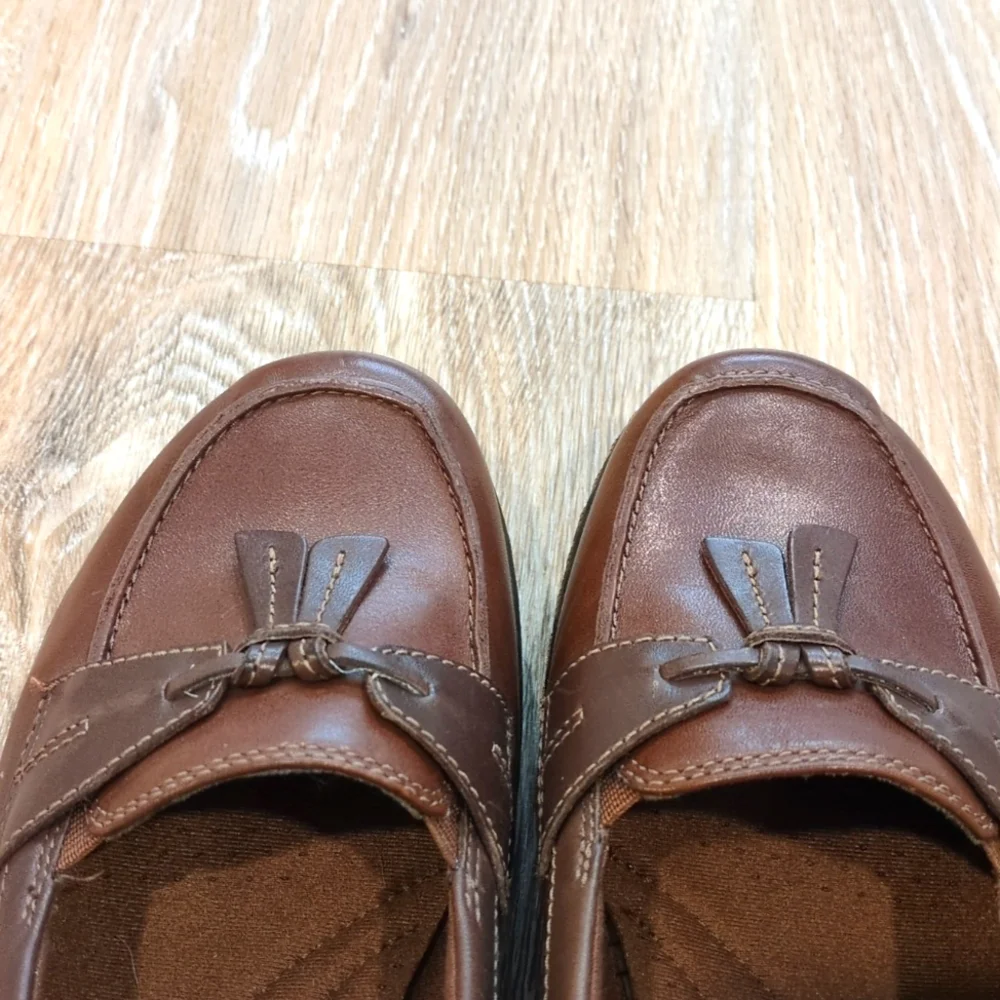 🥿Clarks Brown Loafers Women's size 8  😍VERY GOOD CONDITION!!!😍 - Picture 5 of 10